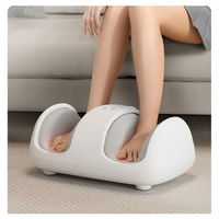 Cosmo Fußmassagegerät mit 2-stufiger Wärme- und Vibrationsfunktion, anpassbare Größe für Waden-/Knie-/Fußmassage zu Hause, Zeitsteuerung