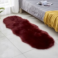 Décoration intérieure, tapis en peluche solide multifonctionnel populaire, tapis antidérapant, tapis moelleux en fausse fourrure de mouton