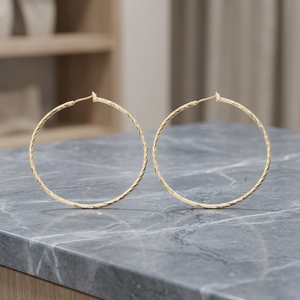 Wholesale 14K 18K 24K Gold Plated Modern Hoop Earrings Custom Gold <b>Filled</b> Hoop Earrings Women Fashion Hoop Earrings Arracadas - Product Image 3