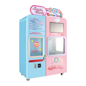 Полностью автоматическая машина для коммерческих Cotton Candy Зефир торговый автомат для сахарной ваты торговый автомат