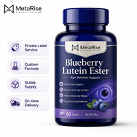 Tablet Kunyah Lutein Ester Blueberry OEM/ODM Antioksidan Perawatan Mata Suplemen Kesehatan 60 Tablet Halal ISO22000