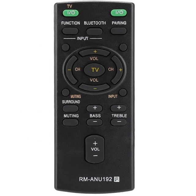 RM-ANU192 Use for Sony LCD LED TV HT-CT60BT SA-CT60BT SA-CT60 Sound Bar TV Control Replacement