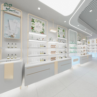 Vitrines de présentation de maquillage et de parfums de luxe avec éclairage LED, étagères de présentation écologiques pour la vente au détail
