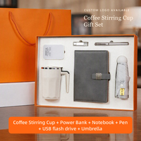 Coffret Cadeau d'Entreprise : Tasse Mélangeuse Automatique et Batterie Externe – Kit de Reconnaissance Client et Programme de Récompense du Personnel pour Usage au Bureau – Commande en Gros pour Acheteurs