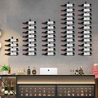 Casier à vin mural pour 8 bouteilles de vin tenture murale en métal porte-vin stockage pour cuisine salle à manger Bar vente par correspondance emballage