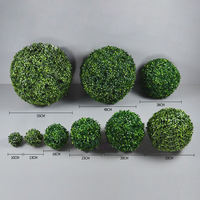 Bola Rumput Milan Bunga 10-55cm, Dekorasi Natal & Tahun Baru, Tahan Lama, Mirip Asli, untuk Dalam & Luar Ruangan, Hiasan Gantung Plafon untuk Pusat Perbelanjaan