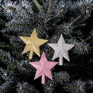 Stelle Decorative <span class=keywords><strong>per</strong></span> <span class=keywords><strong>Albero</strong></span> <span class=keywords><strong>di</strong></span> <span class=keywords><strong>Natale</strong></span>, Ornamenti a Forma <span class=keywords><strong>di</strong></span> Pentagramma, Accessori Decorativi con Superficie Glitterata o Opaca - Product Image 3
