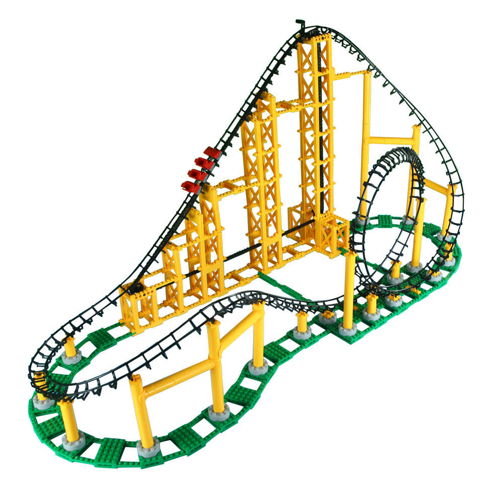 Educational Toys Kids Learning Building Block Toys For Kids Roller Coaster Cube Toy For Children 