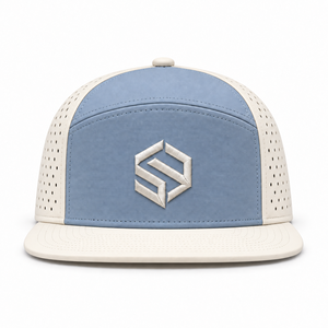 Gorra Deportiva de Alta Calidad 100% Poliéster con Protección Solar, Impermeable, con Orificios Cortados a Láser, Transpirable, con Logotipo Bordado y Cierre a Presión - Product Image 2