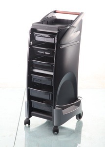 Barber Salon Cart Black Rolling <strong>Trolley</strong> <strong>Hairdressing</strong> Salon <strong>Trolleys</strong> - Product Image 4