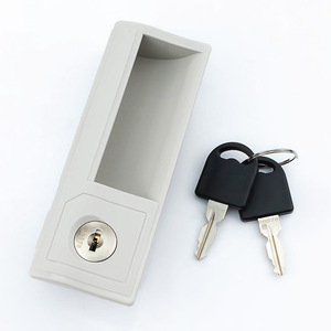 Manija de Puerta de Gabinete Metálica de Alta Seguridad BLJ, Manija de Plástico, Cilindro de Cerradura de Aleación de Zinc, Cerradura de Leva - Product Image 1
