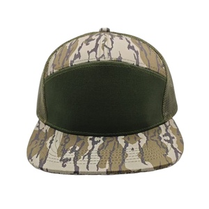 قبعة قطنية ذات <span class=keywords><strong>7</strong></span> ألواح عالية الجودة من شبكة gorraas Trucker ، قبعة Snapback فارغة - Product Image 1