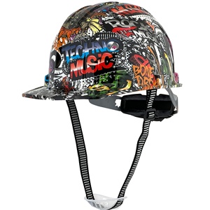 Impresión de transferencia de agua CE ANSI ABS Gorra protectora industrial Estilo Casco DE SEGURIDAD Construcción Casco duro para trabajadores - Product Image 2