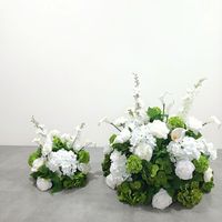 Boule de fleurs artificielles en rose, ornement de mariage, centre de table floral artificiel pour hôtel, anniversaire et conférence