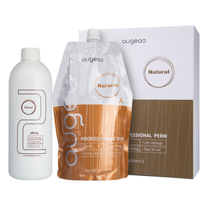 Loción Profesional para Permanente de Cabello Augeas, Fórmula Natural para Rizos Brillantes, 800 ml, Para Uso en Salón - Product Image 4