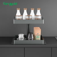 Armoire d'angle de cuisine Kangyale avec panier élévateur automatique pour épices et condiments