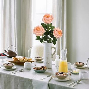High Quality <b>Artificial</b> Real Touch Silk Roses <b>Flowers</b> Latex Coated Center Piece Table Decorations Wedding Decorative <b>Flowers</b> - Product Image 3