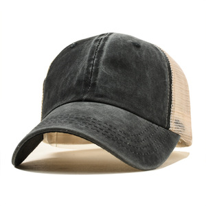 Tucker Hats Trống 6 Bảng Điều Chỉnh <span class=keywords><strong>Hat</strong></span> <span class=keywords><strong>Trucker</strong></span> Đau Khổ Lưới Mũ Bóng Chày Rửa Sạch Bông <span class=keywords><strong>Trucker</strong></span> Cap - Product Image 6