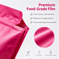 Sachet d'emballage alimentaire personnalisé imprimé avec fermeture éclair, fenêtre transparente et trou de suspension pour bonbons