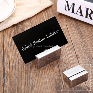 Numero di segnaposto bar mensa ristorante dell'hotel e supporto del Menu per banchetto di nozze numeri di tavolo d'argento Ss - Product Image 4