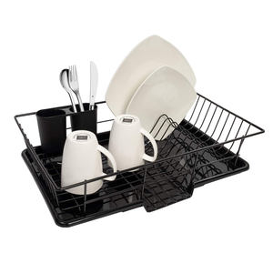 Juego <span class=keywords><strong>de</strong></span> <span class=keywords><strong>3</strong></span> piezas <span class=keywords><strong>de</strong></span> <span class=keywords><strong>escurridor</strong></span> <span class=keywords><strong>de</strong></span> <span class=keywords><strong>platos</strong></span> para cocina con tabla <span class=keywords><strong>de</strong></span> secado y soporte para utensilios - Product Image 2