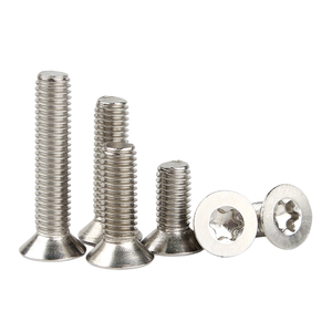 Cường độ cao 304 thép không gỉ Torx phẳng Đầu chìm vít chống trộm giả mạo bằng chứng bu lông M3-M6 vít chìm - Product Image 2