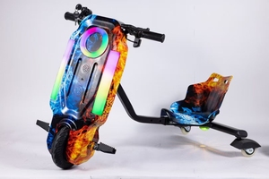 Trottinette électrique à trois roues pour enfants, moteur sans balais 36V, amortissement, capacité de charge de 80 kg, autonomie de 10 km/h, portée de 15-2 km, tricycle à dérive - Product Image 6