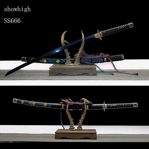 Épée Katana Dachi bleue faite à la main, jouet de collection pour cosplay SS666 - Product Image 2
