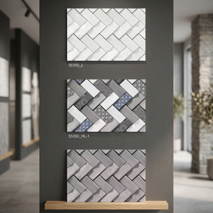 Company Supply 300x450mm Structure en pierre 30x45cm Céramique 3D 12x18 Carreaux muraux pour villa Décoration murale extérieure et intérieure - Product Image 2