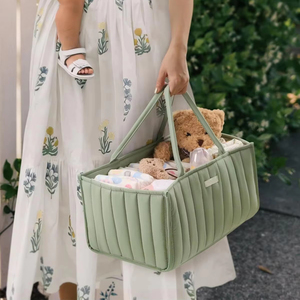 Organisateur <span class=keywords><strong>de</strong></span> couches pour bébé élégant, panier <span class=keywords><strong>de</strong></span> rangement matelassé, <span class=keywords><strong>cadeau</strong></span> idéal pour une baby shower - Product Image 3