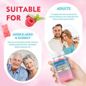 Suplementos em Gomas de Extrato de Folha de <span class=keywords><strong>Moringa</strong></span> Orgânica Pura com Sabor Natural de Framboesa 800mg, Atacado, Fornecedor Chinês Rosebest - Product Image 4