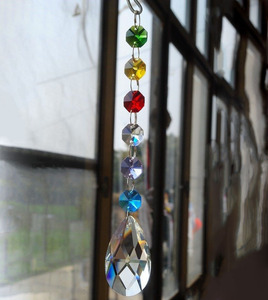 Candelabro de cristal lágrima colgante suncatcher adorno MH-12640 - Product Image 6