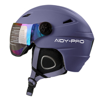 AIDY vente en gros oem casque de snowboard personnalisé hiver neige Sport patinage sur glace casque de ski de neige avec visière lunettes CE EN1077