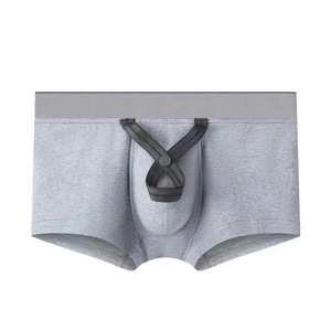 Calzoncillos Bóxer Clásicos de Algodón para Hombre, Color Liso, Cómodos y Sexys, con Anillo Interior - Product Image 4