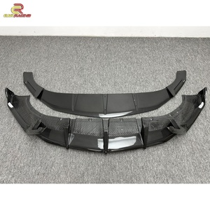 Topcar Style Glossy Dry Carbon Fiber Front Bumper Lip for Lambo URUS 2018-2019 Carbon Front <b>Diffuser</b> Body Kit <b>Car</b> <b>Diffuser</b> Parts - Product Image 1