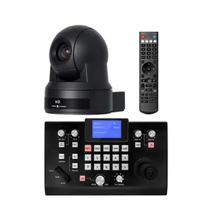 Live broadcasting equipment combination of IP SDI output video camera and PTZ controller,20x optical ptz conference room camera