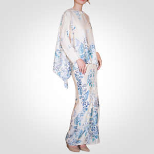 SIPO moderno Baju Kurung personalizable Eid caftán malasio musulmán mujeres modesto recto vestido de verano bordado hendidura estampado - Product Image 2