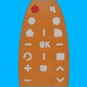 Telecomando con Perline di Cristallo YK-01505 Arancione Giallo con Bianco per <span class=keywords><strong>TV</strong></span> TCL Mango 15.5x5.2x2.2cm con Codice di Apprendimento - Product Image 3