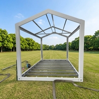 Structure principale de maison conteneur portable et étanche avec squelette en acier galvanisé pour utilisation en extérieur dans les parcs, unités modulaires détachables