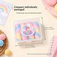 Jouet à presser en caoutchouc croustillant Sobeno, macarons croustillants aux couleurs de bonbons arc-en-ciel, chocolat simulé, jouet anti-stress, emballage cadeau, amusant, 14+