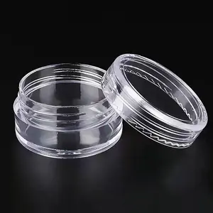 Empty Cosmetic Jar 3ml 5ml Plastic Clear Cream Jar