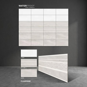 Carreaux de mosaïque en marbre numérique design pour sol et mur, Vistaar Firebrick Outdoor 300x600mm, pour hall d'hôtel, en céramique - Product Image 2
