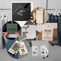 Étiquettes de vêtements streetwear en papier écologique haut de gamme, design original, pour marques de vêtements hip-hop, étiquettes volantes pour vêtements en denim urbain, sacs