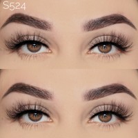 Cils en vison noir naturel 3D bouclés faits à la main, épaisseur 0,10 mm, marque privée avec logo personnalisé, réutilisables, sans cruauté animale, vente en gros