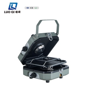 Estufa de gas plegable portátil de dos quemadores para acampar al aire libre Cocina de carne de calentamiento rápido de alta calidad y eficiente energéticamente - Product Image 2