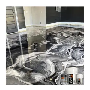 Free Sample Liquid Glass Epoxy Resin And Hardener For Epoxy 3D Floor Sticker And Floor Epoxy Paints