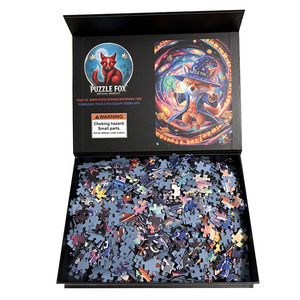 Puzzle de haute qualité de 1000 pièces sur planche bleue - Product Image 6