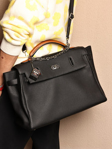 Borsa da Viaggio in Vera Pelle Nera per <span class=keywords><strong>Uomo</strong></span>, Ispirata ai Designer, Multifunzione, a Tracolla e a Mano - Product Image 5