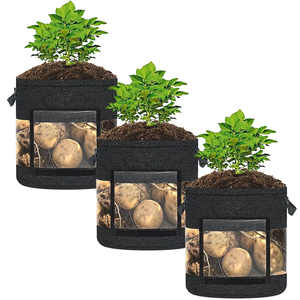 Sacs de culture en tissu de 3 à 7 gallons pour plantes - Pots en tissu réutilisables pour <span class=keywords><strong>le</strong></span> jardinage en pot, les légumes, les herbes et la culture de champignons - Product Image 2