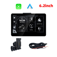 Pantalla para Motocicleta de 6.2 Pulgadas, CarPlay Inalámbrico, Android Auto, Tablero Digital, Navegación para Motocicleta, GPS para Moto